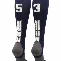 Best Sale ๐คฉ MadSportsStuff Navy Player ID Custom Number Over The Calf ๐งฆ Socks For ๐ฅ Softball โพ Baseball Football Boys And ๐ง Girls โจ 136 MadSportsStuff Navy Player ID Custom Number Over The Calf Socks For Softball Baseball Football Boys And Girls