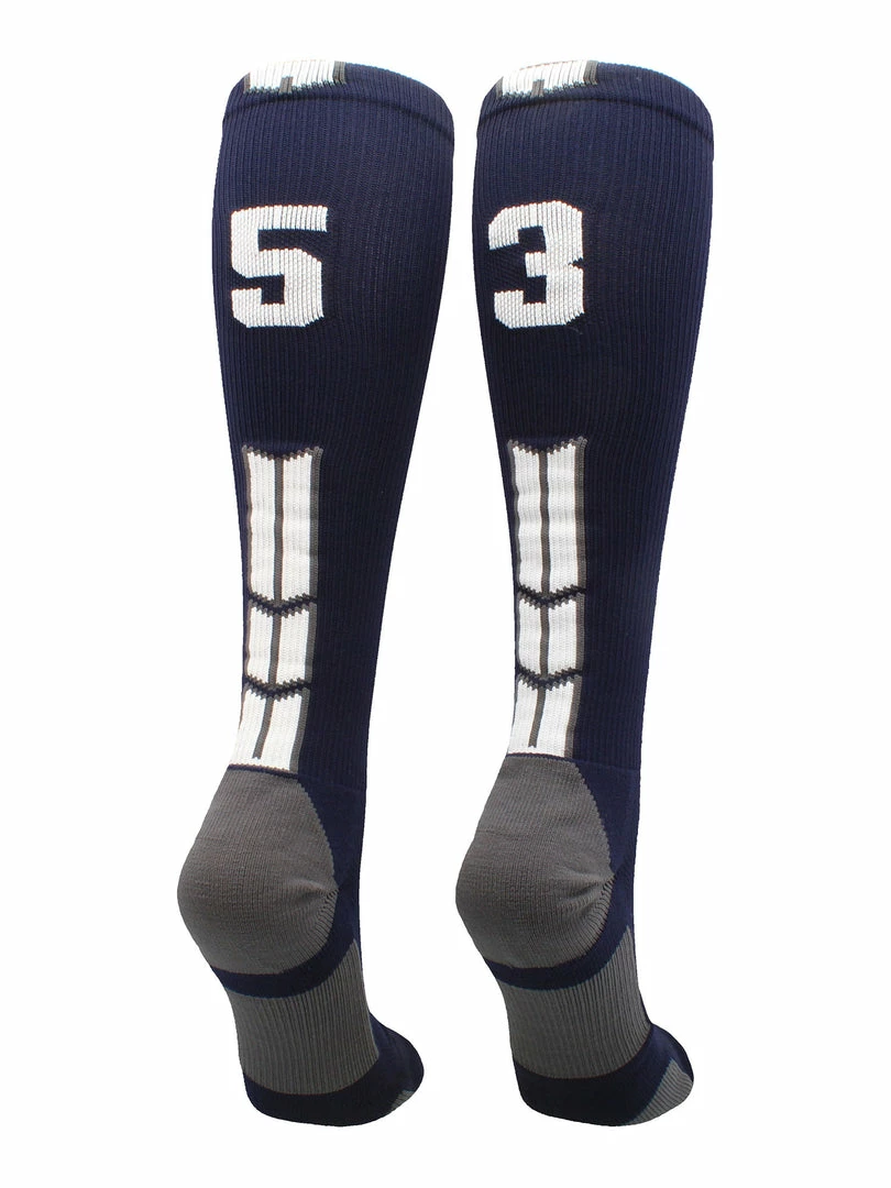 Best Sale ๐คฉ MadSportsStuff Navy Player ID Custom Number Over The Calf ๐งฆ Socks For ๐ฅ Softball โพ Baseball Football Boys And ๐ง Girls โจ 29 MadSportsStuff Navy Player ID Custom Number Over The Calf Socks For Softball Baseball Football Boys And Girls