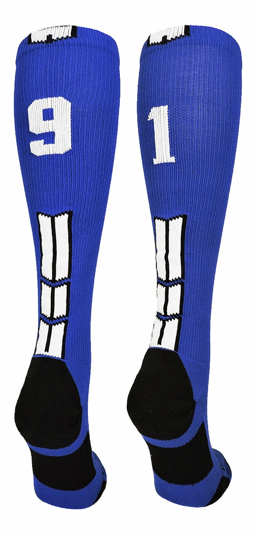 Best Sale ๐ MadSportsStuff โพ Baseball ๐งฆ Socks Royal Player ID Custom Number Over The Calf ๐งฆ Socks For ๐ฅ Softball โพ Baseball Football Boys And ๐ง Girls ๐ 39 MadSportsStuff Baseball Socks Royal Player ID Custom Number Over The Calf Socks For Softball Baseball Football Boys And Girls
