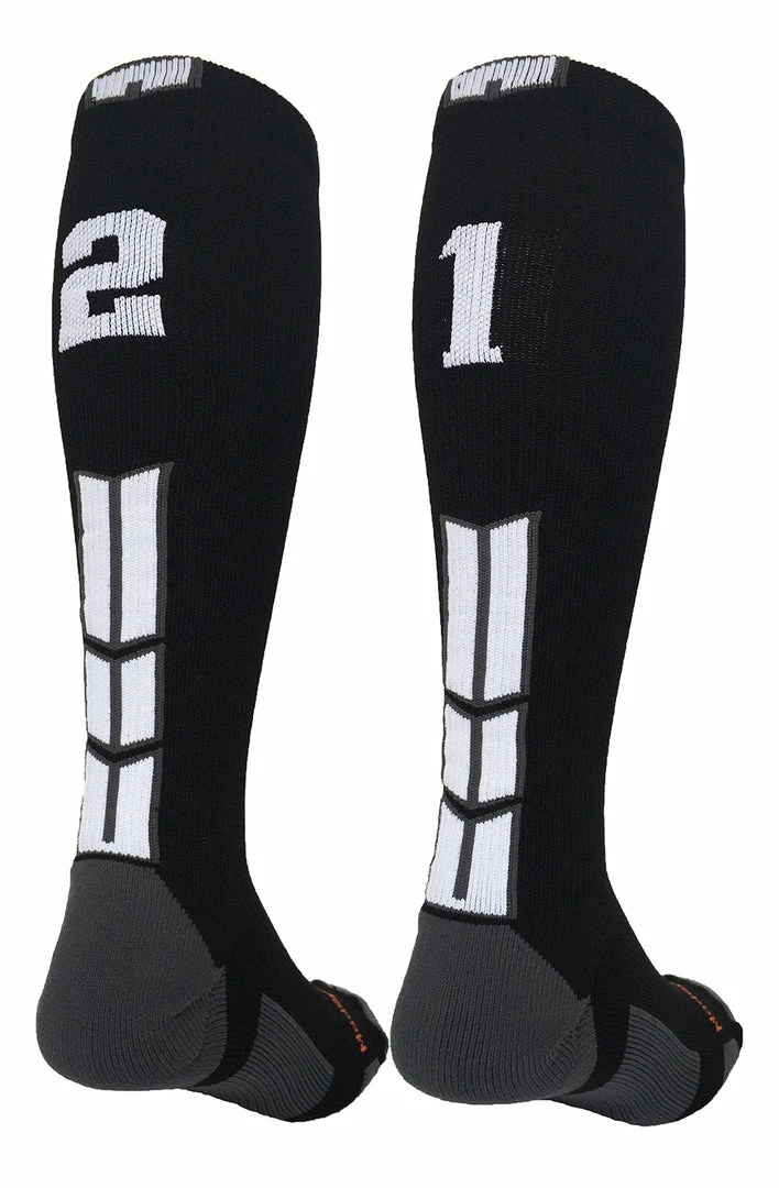 Outlet โ MadSportsStuff ๐ฅ Softball ๐งฆ Socks Black Player ID Custom Number Over The Calf ๐งฆ Socks For ๐ฅ Softball โพ Baseball Football Boys And ๐ง Girls ๐ 58 MadSportsStuff Softball Socks Black Player ID Custom Number Over The Calf Socks For Softball Baseball Football Boys And Girls