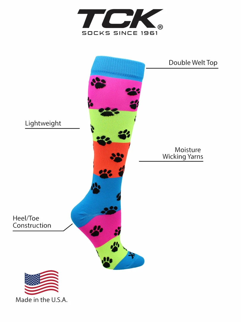 Best Pirce ๐ TCK Neon Rainbow Fun Print OTC ๐งฆ Socks ๐ฅ Softball ๐งฆ Socks ๐งจ 3 TCK Neon Rainbow Fun Print OTC Socks Softball Socks