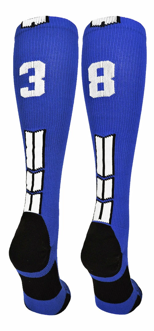 Best Sale ๐ MadSportsStuff โพ Baseball ๐งฆ Socks Royal Player ID Custom Number Over The Calf ๐งฆ Socks For ๐ฅ Softball โพ Baseball Football Boys And ๐ง Girls ๐ 92 MadSportsStuff Baseball Socks Royal Player ID Custom Number Over The Calf Socks For Softball Baseball Football Boys And Girls