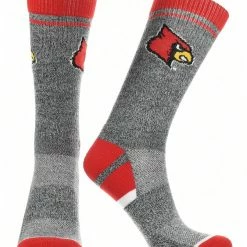 TCK All Schools Louisville Cardinals Socks Victory Parade Crew Length
