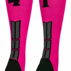Best Sale ๐ MadSportsStuff โพ Baseball ๐งฆ Socks Neon Pink And Black Player ID Custom Number Over The Calf ๐งฆ Socks For ๐ฅ Softball โพ Baseball Football Boys And ๐ง Girls โจ 194 MadSportsStuff Baseball Socks Neon Pink And Black Player ID Custom Number Over The Calf Socks For Softball Baseball Football Boys And Girls