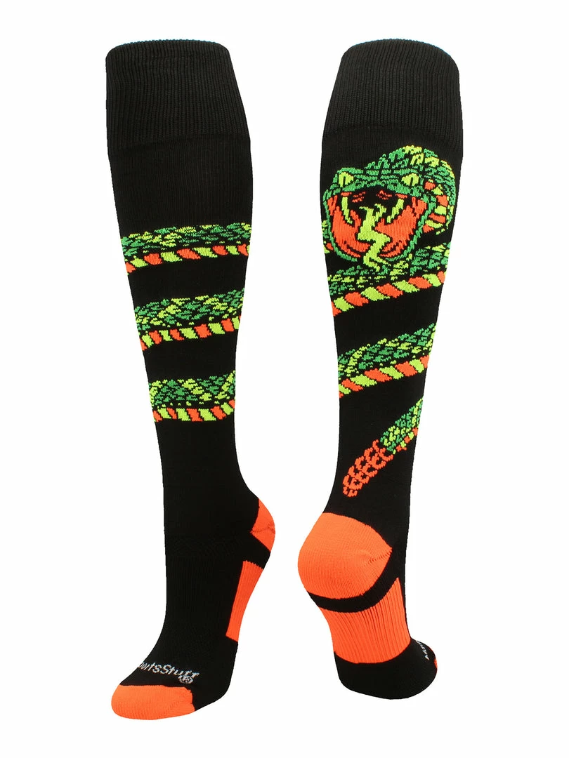 Best reviews of ๐ MadSportsStuff Crazy Snake Over The Calf Athletic ๐งฆ Socks โพ Baseball ๐งฆ Socks โ 6 MadSportsStuff Crazy Snake Over The Calf Athletic Socks Baseball Socks