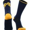TCK Michigan Wolverines Socks Campus Legend Crew Length