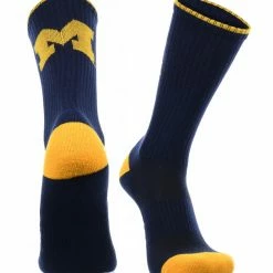 TCK Michigan Wolverines Socks Campus Legend Crew Length