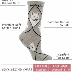 Promo ๐งจ WHD Crazy ๐งฆ Socks - Crew Westie ๐งฆ Socks For ๐ฉ Women Gift For ๐ถ Dog Lovers ๐ 7 WHD Crazy Socks - Crew Westie Socks For Women Gift For Dog Lovers