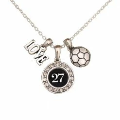 Discount ๐ MadSportsStuff ๐ง Girls Soccer Necklace With Jersey Number (Available In 39 Numbers) โ 44 MadSportsStuff Girls Soccer Necklace With Jersey Number (Available In 39 Numbers)