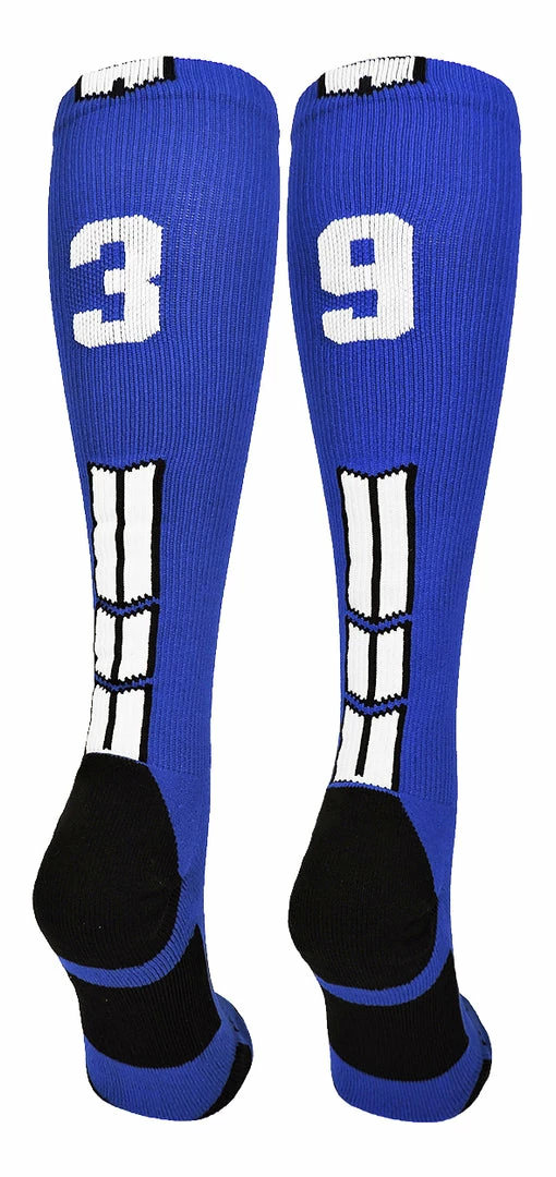 Wholesale ๐ MadSportsStuff โพ Baseball ๐งฆ Socks Royal Player ID Custom Number Over The Calf ๐งฆ Socks For ๐ฅ Softball โพ Baseball Football Boys And ๐ง Girls ๐ 91 MadSportsStuff Baseball Socks Royal Player ID Custom Number Over The Calf Socks For Softball Baseball Football Boys And Girls