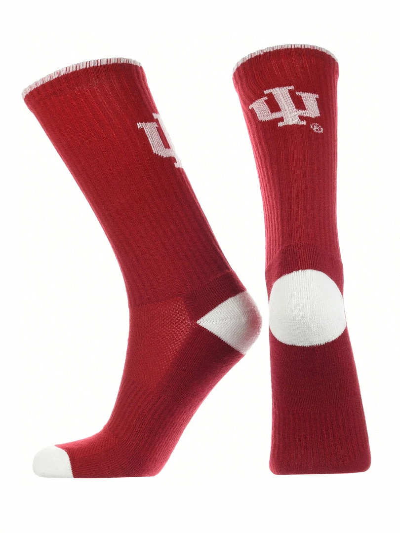 Best Sale ๐ TCK Indiana Hoosiers ๐งฆ Socks Campus Legend Crew Length All Schools ๐ 2 TCK Indiana Hoosiers Socks Campus Legend Crew Length All Schools