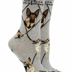 WHD Crazy Socks - Crew German Shepherd Socks For Women Gift For Dog Lovers
