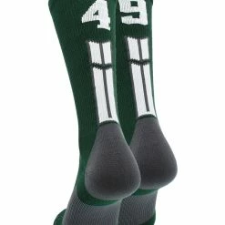 Buy โ๏ธ MadSportsStuff Dark Green Player ID Custom Number Crew ๐งฆ Socks For ๐ Basketball Lacrosse Volleyball Boys And ๐ง Girls ๐ 159 MadSportsStuff Dark Green Player ID Custom Number Crew Socks For Basketball Lacrosse Volleyball Boys And Girls
