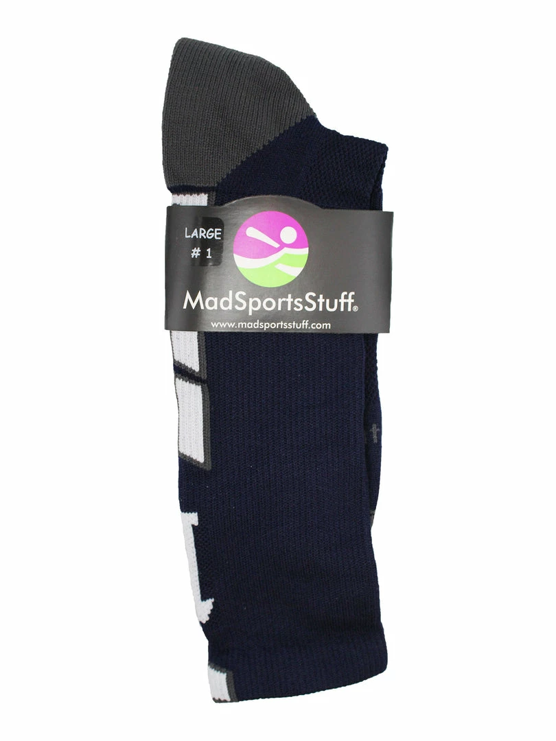Deals ๐ MadSportsStuff Volleyball ๐งฆ Socks Navy Player ID Custom Number Crew ๐งฆ Socks For ๐ Basketball Lacrosse Volleyball Boys And ๐ง Girls ๐ 3 MadSportsStuff Volleyball Socks Navy Player ID Custom Number Crew Socks For Basketball Lacrosse Volleyball Boys And Girls