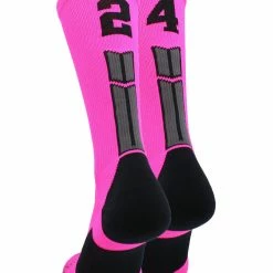 Cheap ๐ MadSportsStuff Neon Pink And Black Player ID Custom Number Crew ๐งฆ Socks For ๐ Basketball Lacrosse Volleyball Boys And ๐ง Girls Lacrosse ๐งฆ Socks ๐ 184 MadSportsStuff Neon Pink And Black Player ID Custom Number Crew Socks For Basketball Lacrosse Volleyball Boys And Girls Lacrosse Socks