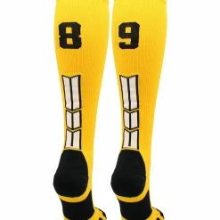 Cheap ๐ MadSportsStuff ๐ฅ Softball ๐งฆ Socks Gold Player ID Custom Number Over The Calf ๐งฆ Socks For ๐ฅ Softball โพ Baseball Football Boys And ๐ง Girls ๐ 144 MadSportsStuff Softball Socks Gold Player ID Custom Number Over The Calf Socks For Softball Baseball Football Boys And Girls