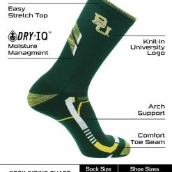 TCK Baylor Bears Socks Baylor University Bears Champion Crew Socks