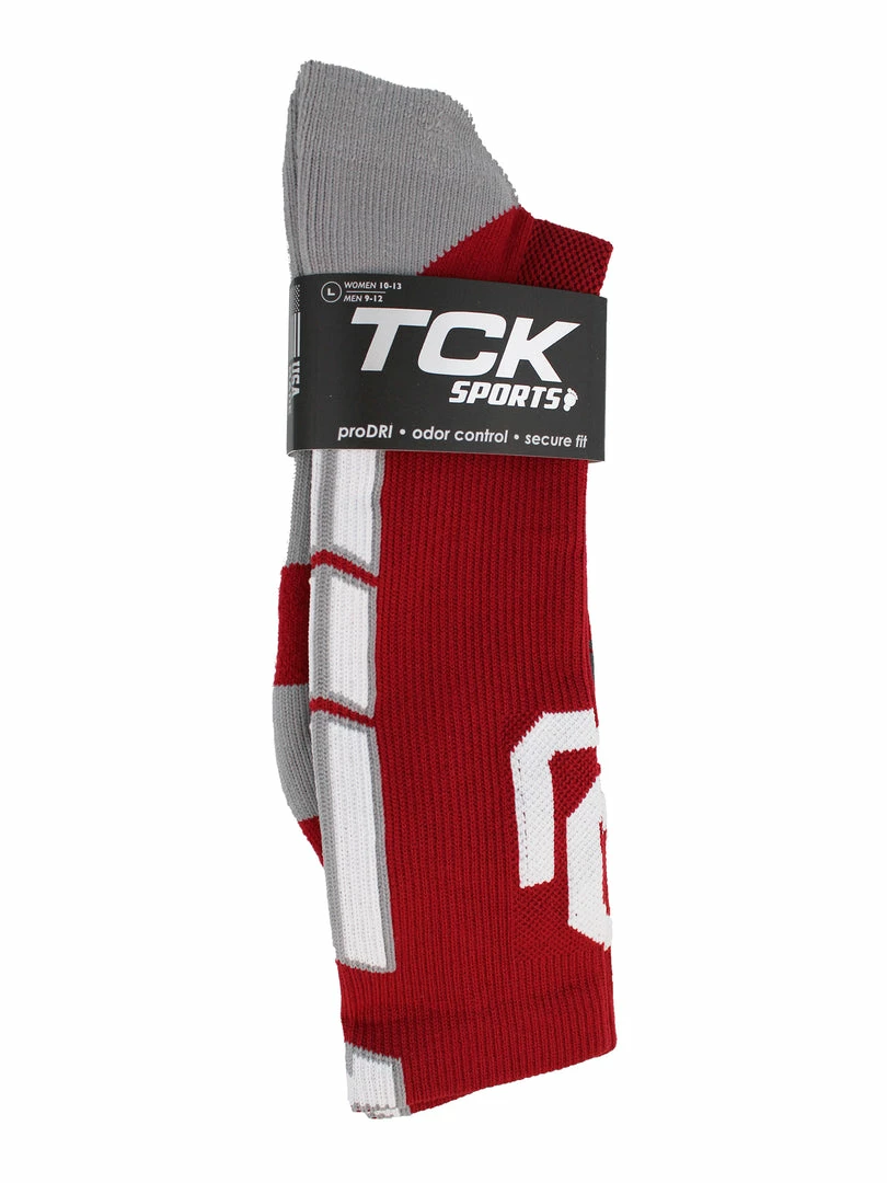 Discount ๐ TCK Sports OU Oklahoma Sooners ๐งฆ Socks Baseline 3.0 Crew All Schools โ๏ธ 4 TCK Sports OU Oklahoma Sooners Socks Baseline 3.0 Crew All Schools