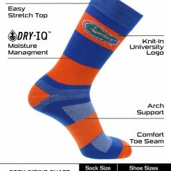 Promo ๐ฅฐ TCK Florida Gators ๐งฆ Socks Game Day Striped Crew ๐งฆ Socks ๐ 7 TCK Florida Gators Socks Game Day Striped Crew Socks