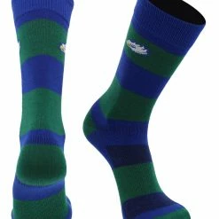 TCK Florida Gulf Coast Eagles Socks Game Day Striped Crew Socks
