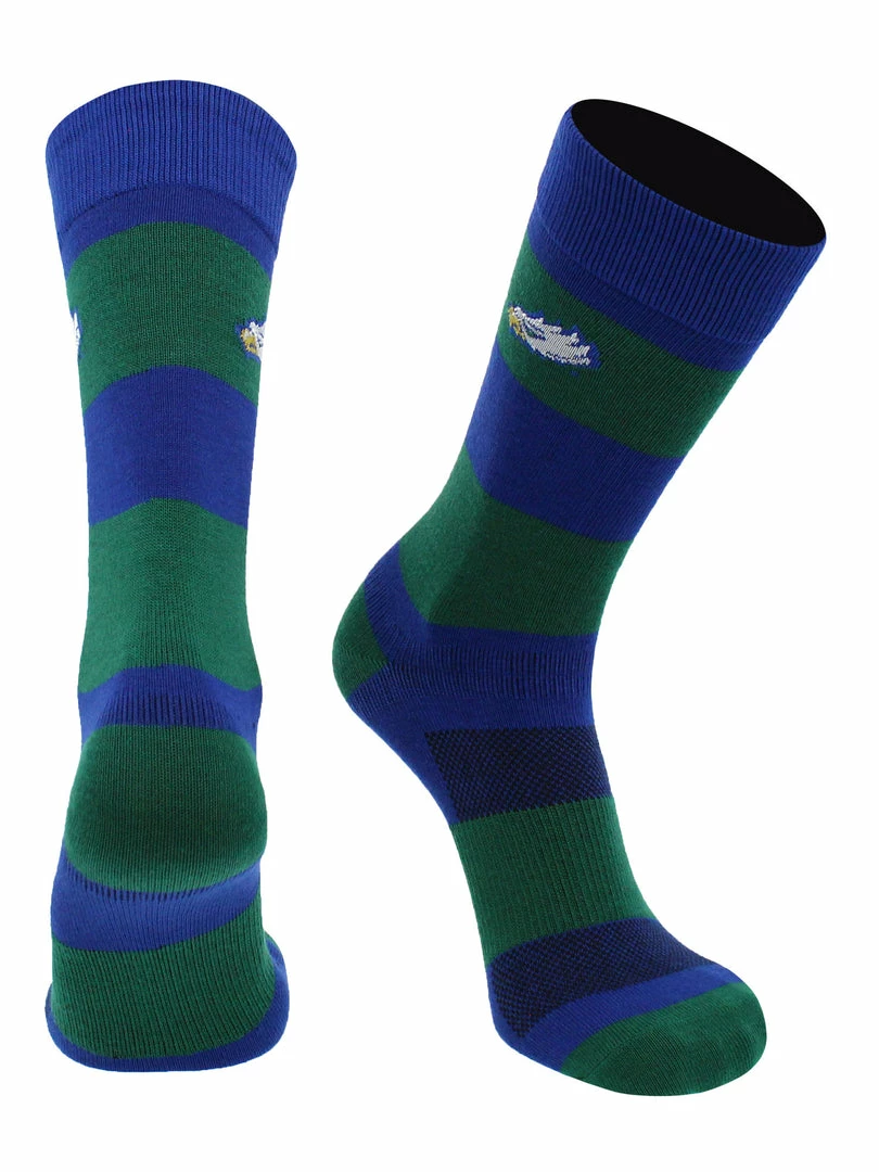 Budget ๐ TCK Florida Gulf Coast Eagles ๐งฆ Socks Game Day Striped Crew ๐งฆ Socks ๐ 2 TCK Florida Gulf Coast Eagles Socks Game Day Striped Crew Socks