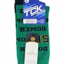 TCK Notre Dame Fighting Irish Socks University Of Notre Dame Fighting Irish Mayhem Crew Socks