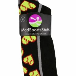 MadSportsStuff Softball Socks With Love Softball Hearts For Girls Or Women - Athletic Over The Calf Socks