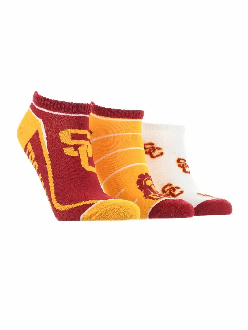 Deals β TCK USC Trojans No Show 𧦠Socks Full Field 3 Pack All Schools π 4 TCK USC Trojans No Show Socks Full Field 3 Pack All Schools