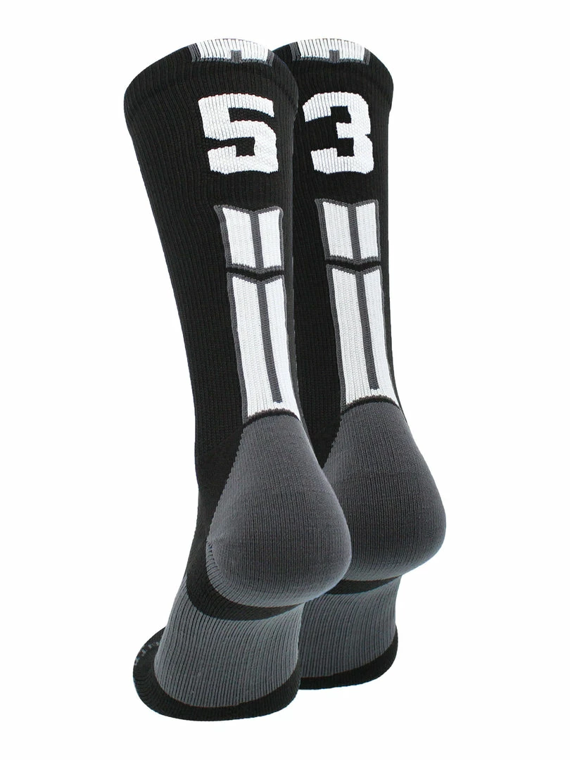 Outlet ๐งจ MadSportsStuff Black Player ID Custom Number Crew ๐งฆ Socks For ๐ Basketball Lacrosse Volleyball Boys And ๐ง Girls Volleyball ๐งฆ Socks ๐ฏ 26 MadSportsStuff Black Player ID Custom Number Crew Socks For Basketball Lacrosse Volleyball Boys And Girls Volleyball Socks