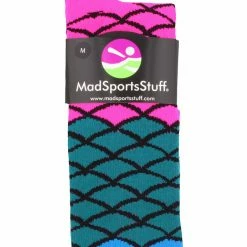 MadSportsStuff Neon Mermaid Athletic Over The Calf Socks Softball Socks