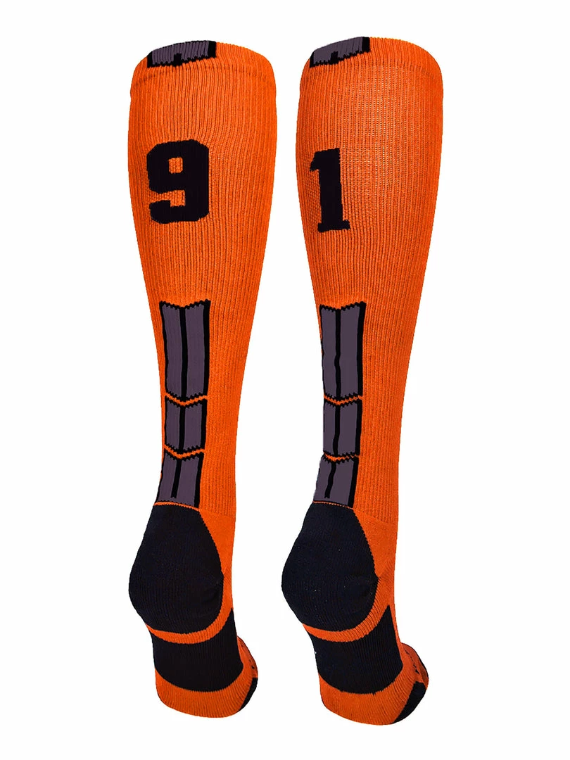 Deals โญ MadSportsStuff ๐ฅ Softball ๐งฆ Socks Orange And Black Player ID Custom Number Over The Calf ๐งฆ Socks For ๐ฅ Softball โพ Baseball Football Boys And ๐ง Girls ๐ 39 MadSportsStuff Softball Socks Orange And Black Player ID Custom Number Over The Calf Socks For Softball Baseball Football Boys And Girls