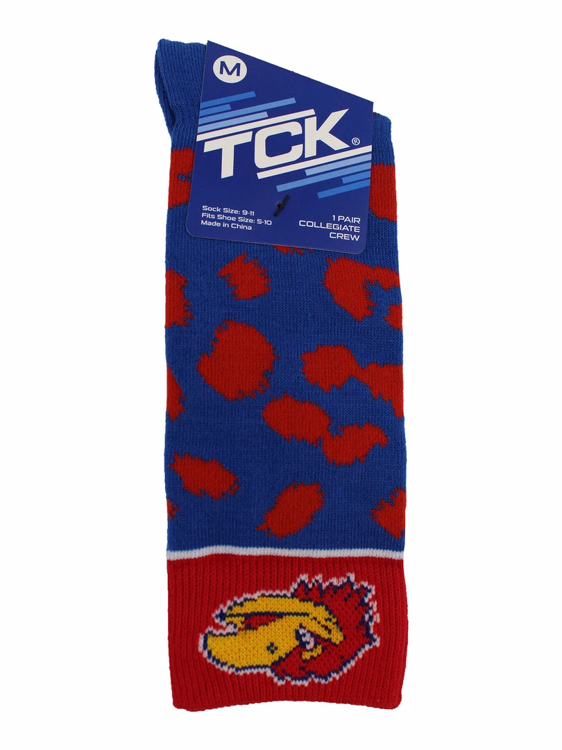 Cheapest โ TCK KU Kansas Jayhawks ๐งฆ Socks ๐ฉ Womens Savage Crew ๐งฆ Socks ๐ 4 TCK KU Kansas Jayhawks Socks Womens Savage Crew Socks