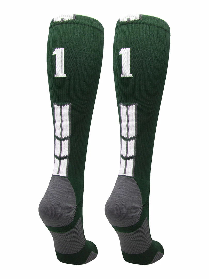 Best Pirce ๐ MadSportsStuff Dark Green Player ID Custom Number Over The Calf ๐งฆ Socks For ๐ฅ Softball โพ Baseball Football Boys And ๐ง Girls ๐ฅ Softball ๐งฆ Socks ๐คฉ 68 MadSportsStuff Dark Green Player ID Custom Number Over The Calf Socks For Softball Baseball Football Boys And Girls Softball Socks
