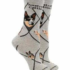 WHD Crazy Socks - Crew Australian Cattle Dog Socks For Women Gift For Dog Lovers