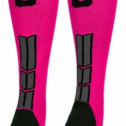 Best Sale ๐ MadSportsStuff โพ Baseball ๐งฆ Socks Neon Pink And Black Player ID Custom Number Over The Calf ๐งฆ Socks For ๐ฅ Softball โพ Baseball Football Boys And ๐ง Girls โจ 142 MadSportsStuff Baseball Socks Neon Pink And Black Player ID Custom Number Over The Calf Socks For Softball Baseball Football Boys And Girls