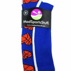 MadSportsStuff Crazy Love Basketball Hearts Crew Socks Basketball Socks