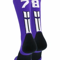 Brand new ๐ฅฐ MadSportsStuff Purple Player ID Custom Number Crew ๐งฆ Socks For ๐ Basketball Lacrosse Volleyball Boys And ๐ง Girls ๐ 155 MadSportsStuff Purple Player ID Custom Number Crew Socks For Basketball Lacrosse Volleyball Boys And Girls