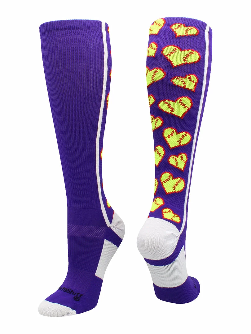 Deals ๐ MadSportsStuff ๐ฅ Softball ๐งฆ Socks With Love ๐ฅ Softball Hearts For ๐ง Girls Or ๐ฉ Women - Athletic Over The Calf ๐งฆ Socks ๐ 6 MadSportsStuff Softball Socks With Love Softball Hearts For Girls Or Women - Athletic Over The Calf Socks