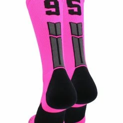 Best deal ๐ฏ MadSportsStuff Neon Pink And Black Player ID Custom Number Crew ๐งฆ Socks For ๐ Basketball Lacrosse Volleyball Boys And ๐ง Girls ๐คฉ 138 MadSportsStuff Neon Pink And Black Player ID Custom Number Crew Socks For Basketball Lacrosse Volleyball Boys And Girls
