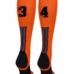 Deals โญ MadSportsStuff ๐ฅ Softball ๐งฆ Socks Orange And Black Player ID Custom Number Over The Calf ๐งฆ Socks For ๐ฅ Softball โพ Baseball Football Boys And ๐ง Girls ๐ 201 MadSportsStuff Softball Socks Orange And Black Player ID Custom Number Over The Calf Socks For Softball Baseball Football Boys And Girls