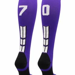 Discount ๐ MadSportsStuff Purple Player ID Custom Number Over The Calf ๐งฆ Socks For ๐ฅ Softball โพ Baseball Football Boys And ๐ง Girls ๐ฅ Softball ๐งฆ Socks ๐ 115 MadSportsStuff Purple Player ID Custom Number Over The Calf Socks For Softball Baseball Football Boys And Girls Softball Socks