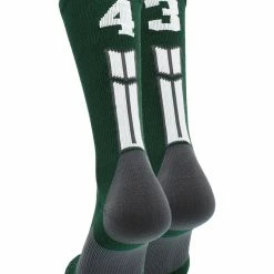 Buy โ๏ธ MadSportsStuff Dark Green Player ID Custom Number Crew ๐งฆ Socks For ๐ Basketball Lacrosse Volleyball Boys And ๐ง Girls ๐ 190 MadSportsStuff Dark Green Player ID Custom Number Crew Socks For Basketball Lacrosse Volleyball Boys And Girls