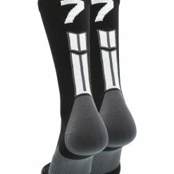 Buy โญ MadSportsStuff Black Player ID Custom Number Crew ๐งฆ Socks For ๐ Basketball Lacrosse Volleyball Boys And ๐ง Girls ๐ 156 MadSportsStuff Black Player ID Custom Number Crew Socks For Basketball Lacrosse Volleyball Boys And Girls