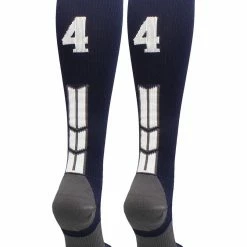 Best Sale ๐คฉ MadSportsStuff Navy Player ID Custom Number Over The Calf ๐งฆ Socks For ๐ฅ Softball โพ Baseball Football Boys And ๐ง Girls โจ 195 MadSportsStuff Navy Player ID Custom Number Over The Calf Socks For Softball Baseball Football Boys And Girls