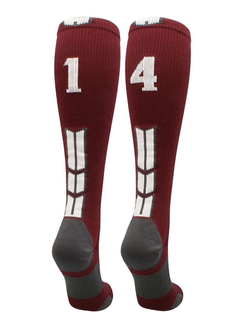 Best Sale ๐ MadSportsStuff Maroon Player ID Custom Number Over The Calf ๐งฆ Socks For ๐ฅ Softball โพ Baseball Football Boys And ๐ง Girls ๐ฅ Softball ๐งฆ Socks ๐ 64 MadSportsStuff Maroon Player ID Custom Number Over The Calf Socks For Softball Baseball Football Boys And Girls Softball Socks
