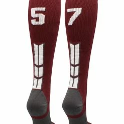 Best Sale ๐ MadSportsStuff Maroon Player ID Custom Number Over The Calf ๐งฆ Socks For ๐ฅ Softball โพ Baseball Football Boys And ๐ง Girls ๐ฅ Softball ๐งฆ Socks ๐ 126 MadSportsStuff Maroon Player ID Custom Number Over The Calf Socks For Softball Baseball Football Boys And Girls Softball Socks