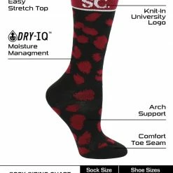 Cheap โค๏ธ TCK All Schools South Carolina Gamecocks ๐งฆ Socks ๐ฉ Womens Savage Crew ๐งฆ Socks ๐ 7 TCK All Schools South Carolina Gamecocks Socks Womens Savage Crew Socks