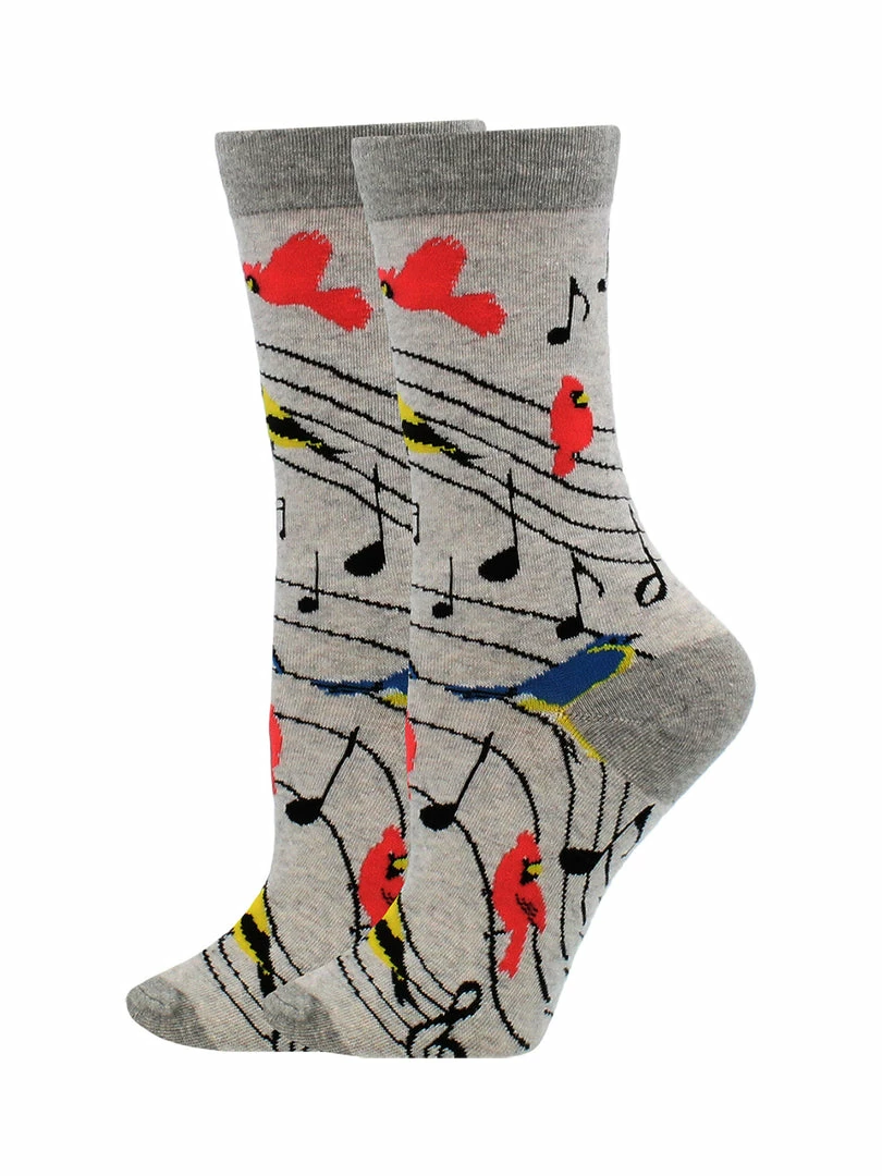 Promo ๐ WHD Bird Song ๐งฆ Socks For ๐ฉ Women Gift For Bird Lovers Crazy ๐งฆ Socks - Crew โ๏ธ 2 WHD Bird Song Socks For Women Gift For Bird Lovers Crazy Socks - Crew