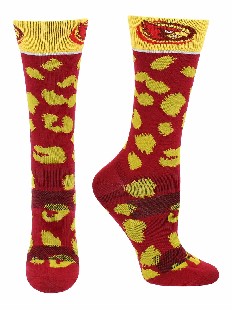 Discount โค๏ธ TCK All Schools Iowa State Cyclones ๐งฆ Socks ๐ฉ Womens Savage Crew ๐งฆ Socks ๐ 2 TCK All Schools Iowa State Cyclones Socks Womens Savage Crew Socks
