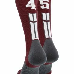 Best deal ๐คฉ MadSportsStuff Maroon Player ID Custom Number Crew ๐งฆ Socks For ๐ Basketball Lacrosse Volleyball Boys And ๐ง Girls ๐งจ 188 MadSportsStuff Maroon Player ID Custom Number Crew Socks For Basketball Lacrosse Volleyball Boys And Girls